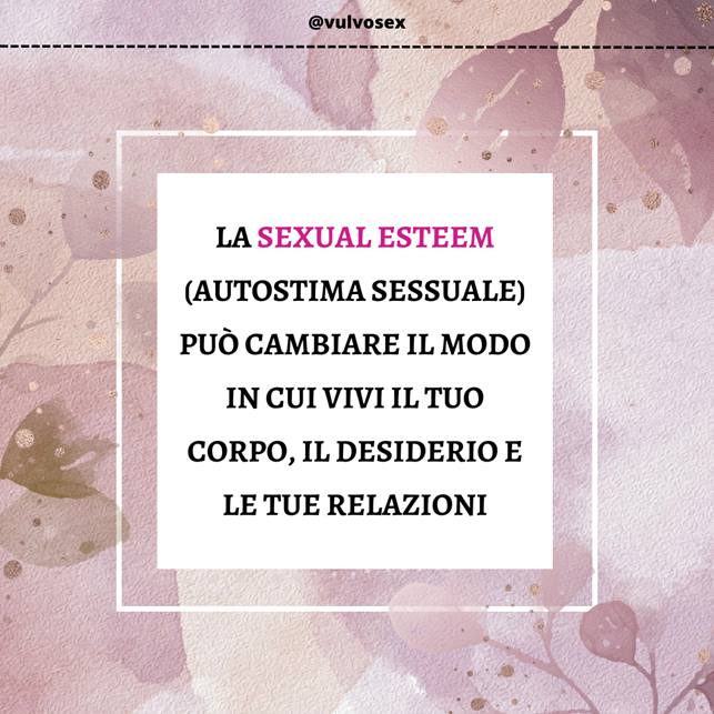 La sexual esteem