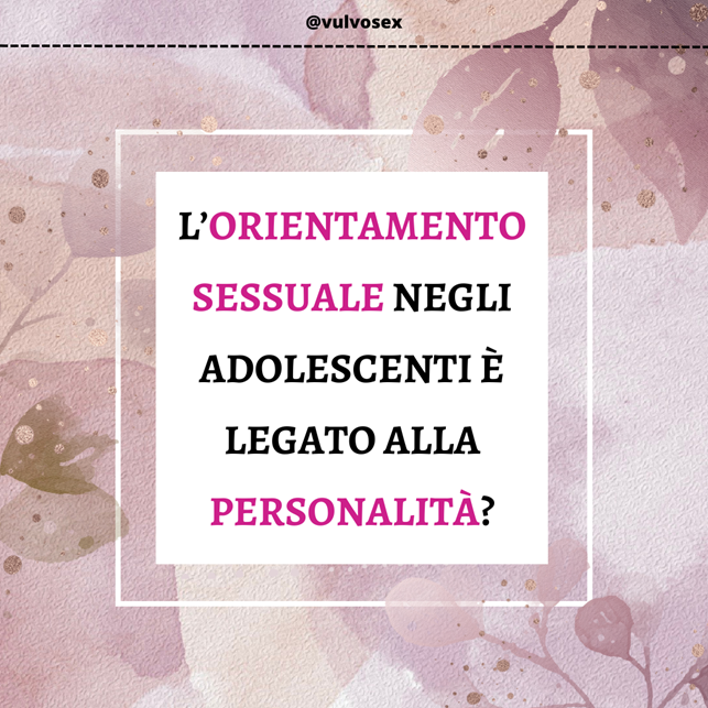orientamento sessuale adolescenti